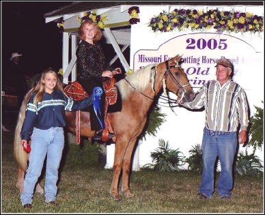Image's Smoky Topaz Z. placed first in the Open Two Year Old Class at the Spring Show & Three Year Old Futurity in 2005